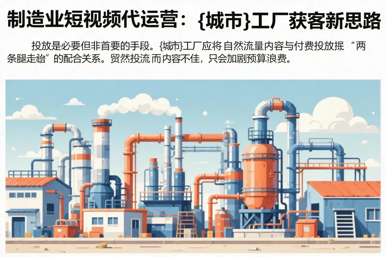 制造业短视频代运营：白沙工厂获客新思路
