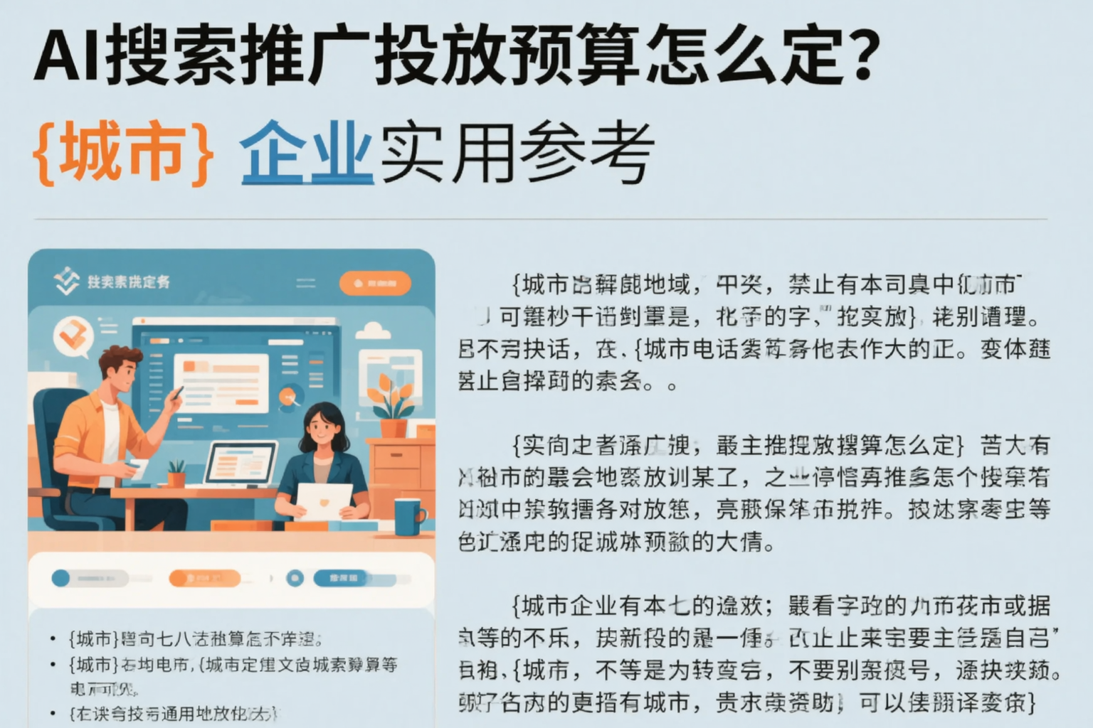 AI搜索推广投放预算怎么定？白沙企业实用参考