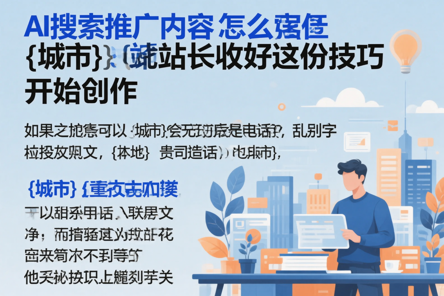 AI搜索推广内容怎么写？白沙站长收好这份技巧