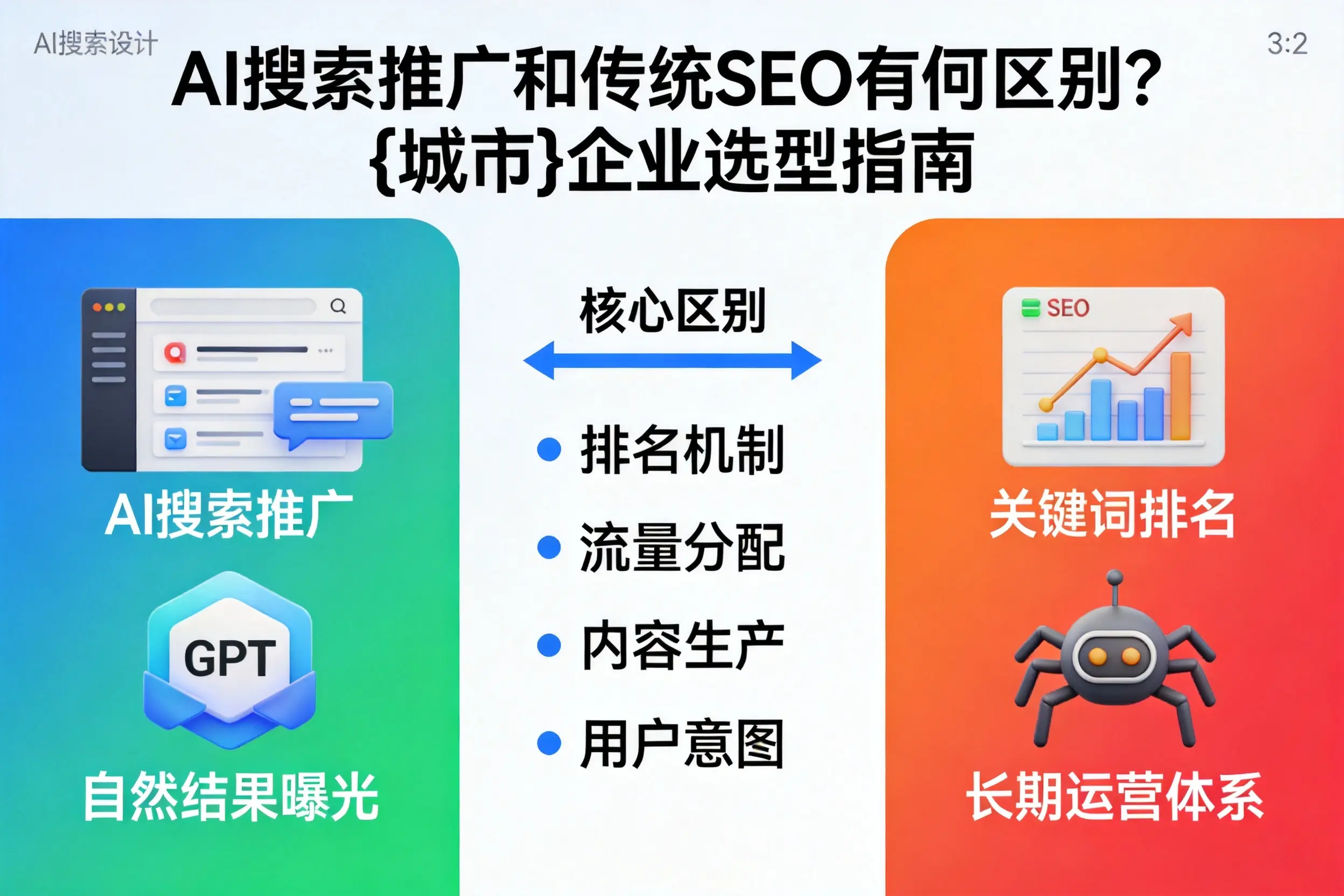 AI搜索推广和传统SEO有何区别？白沙企业选型指南
