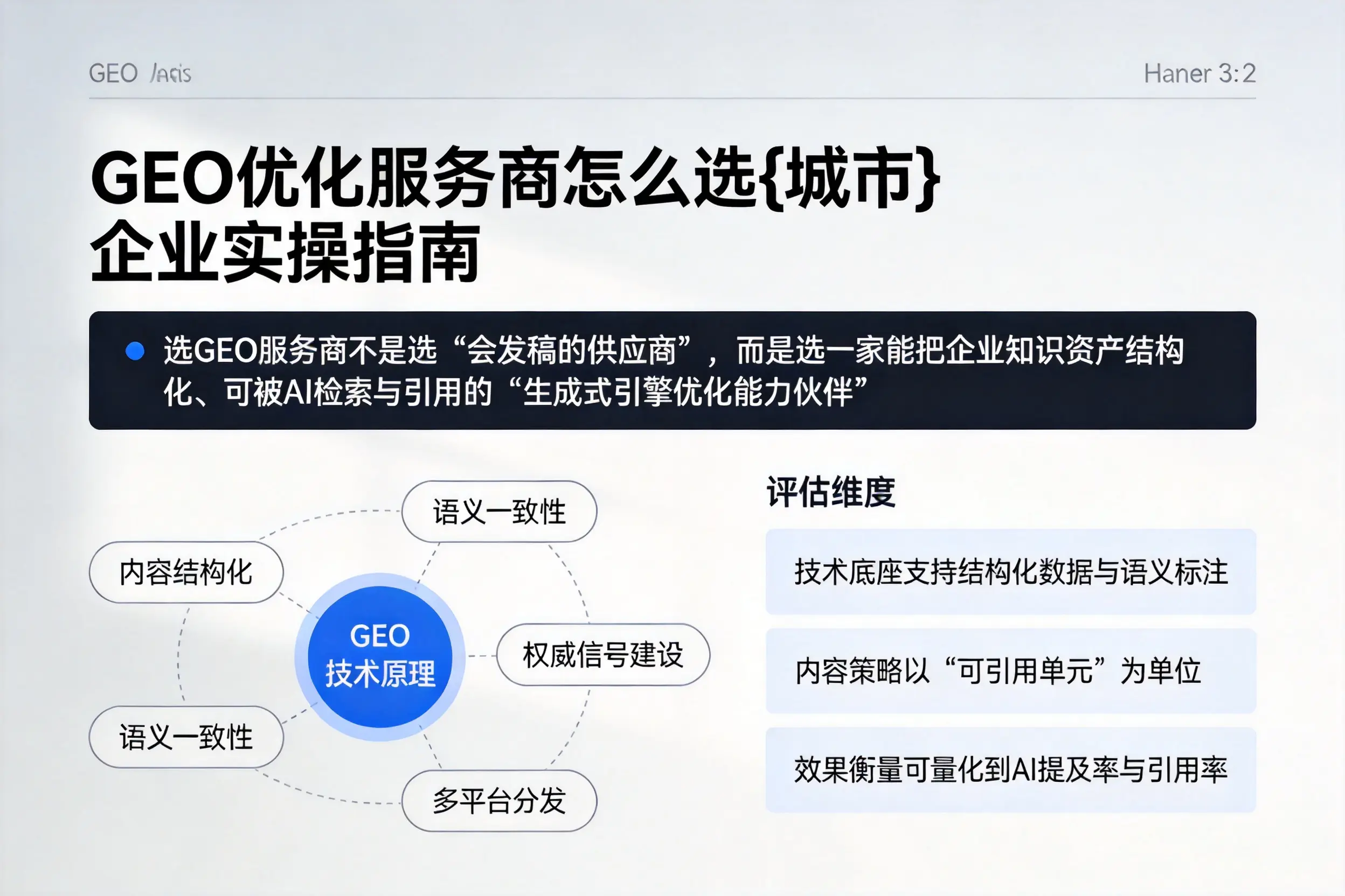 GEO优化服务商怎么选白沙企业实操指南