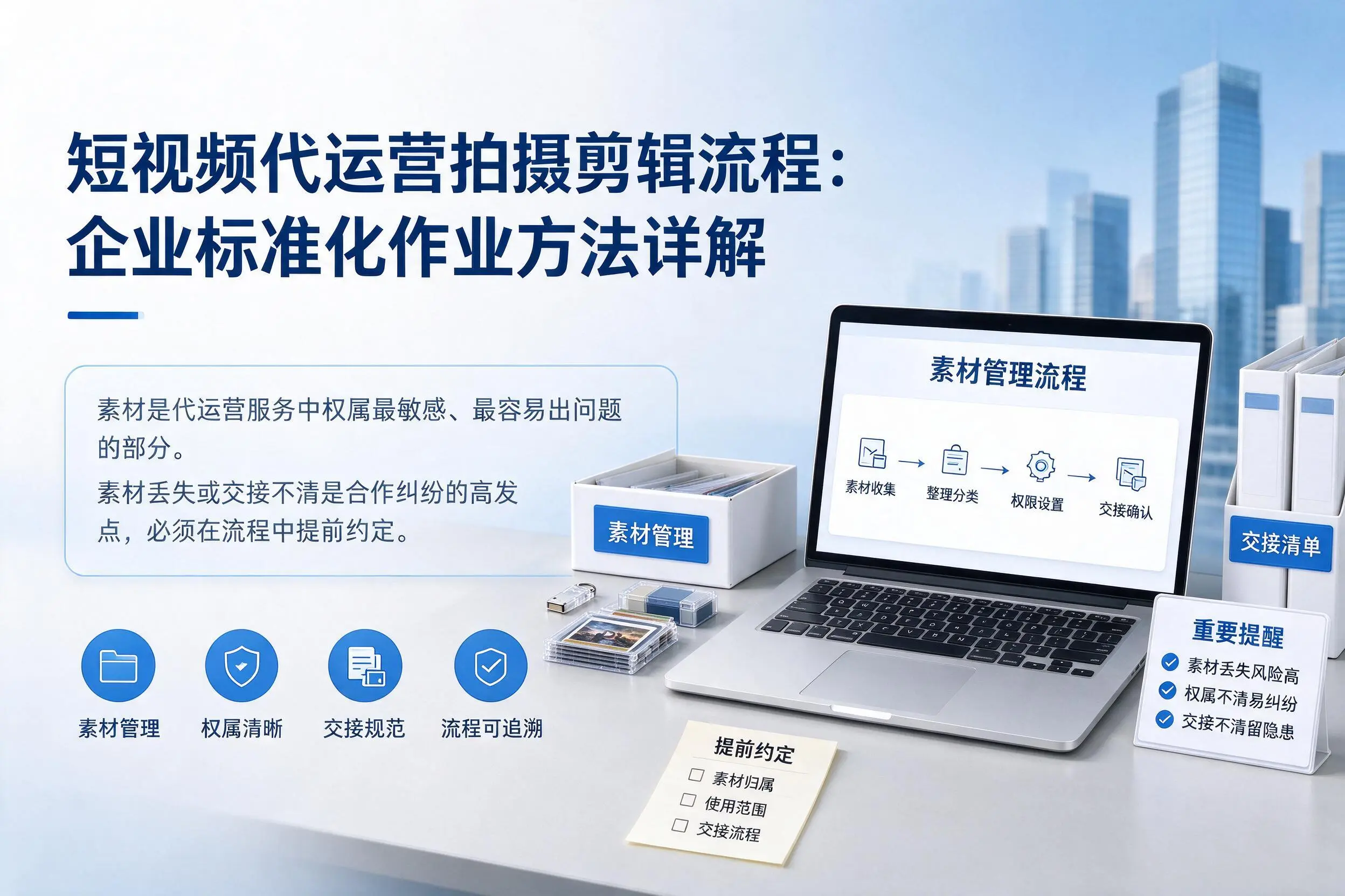 短视频代运营拍摄剪辑流程：白沙企业标准化作业方法详解