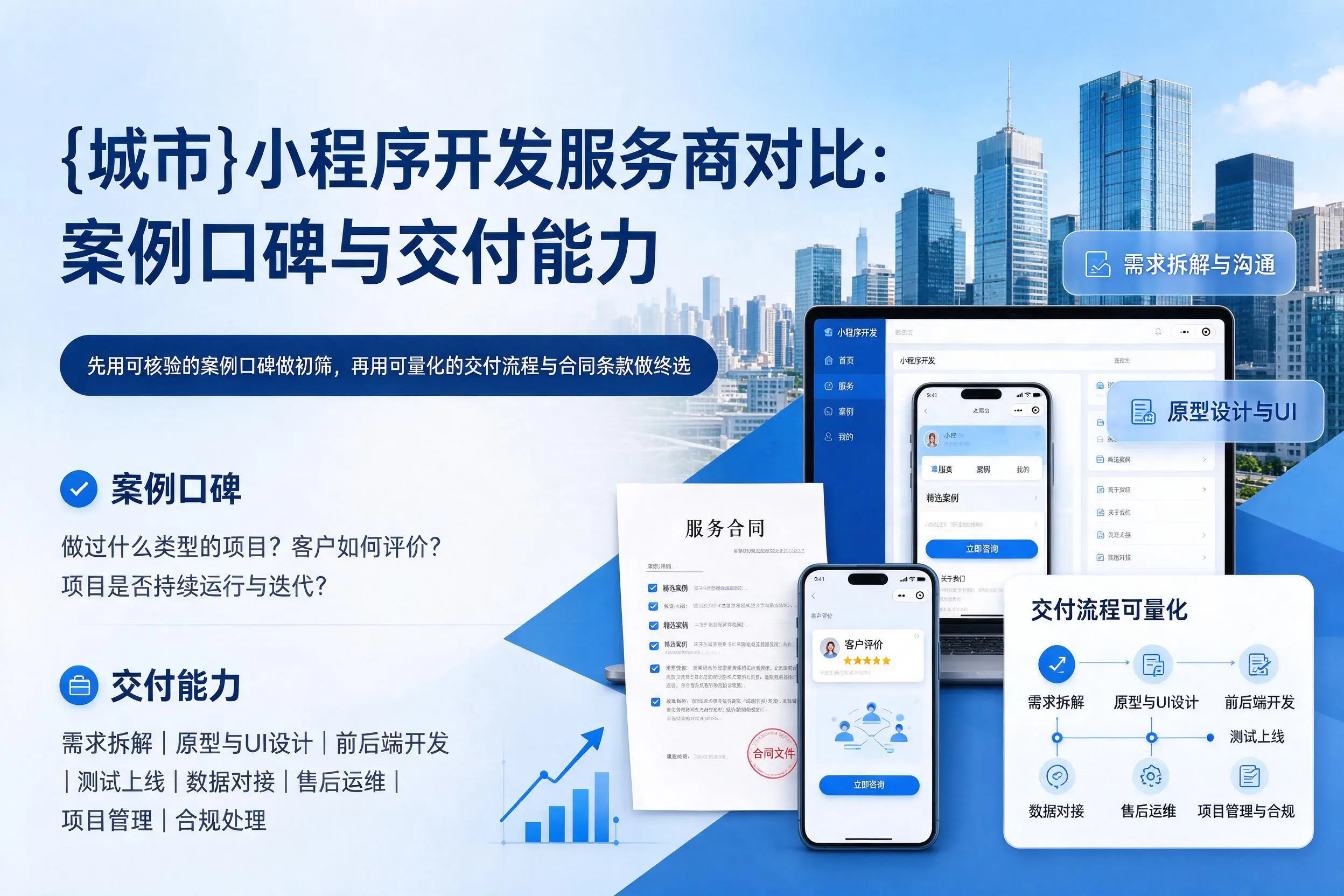 白沙小程序开发服务商对比:案例口碑与交付能力