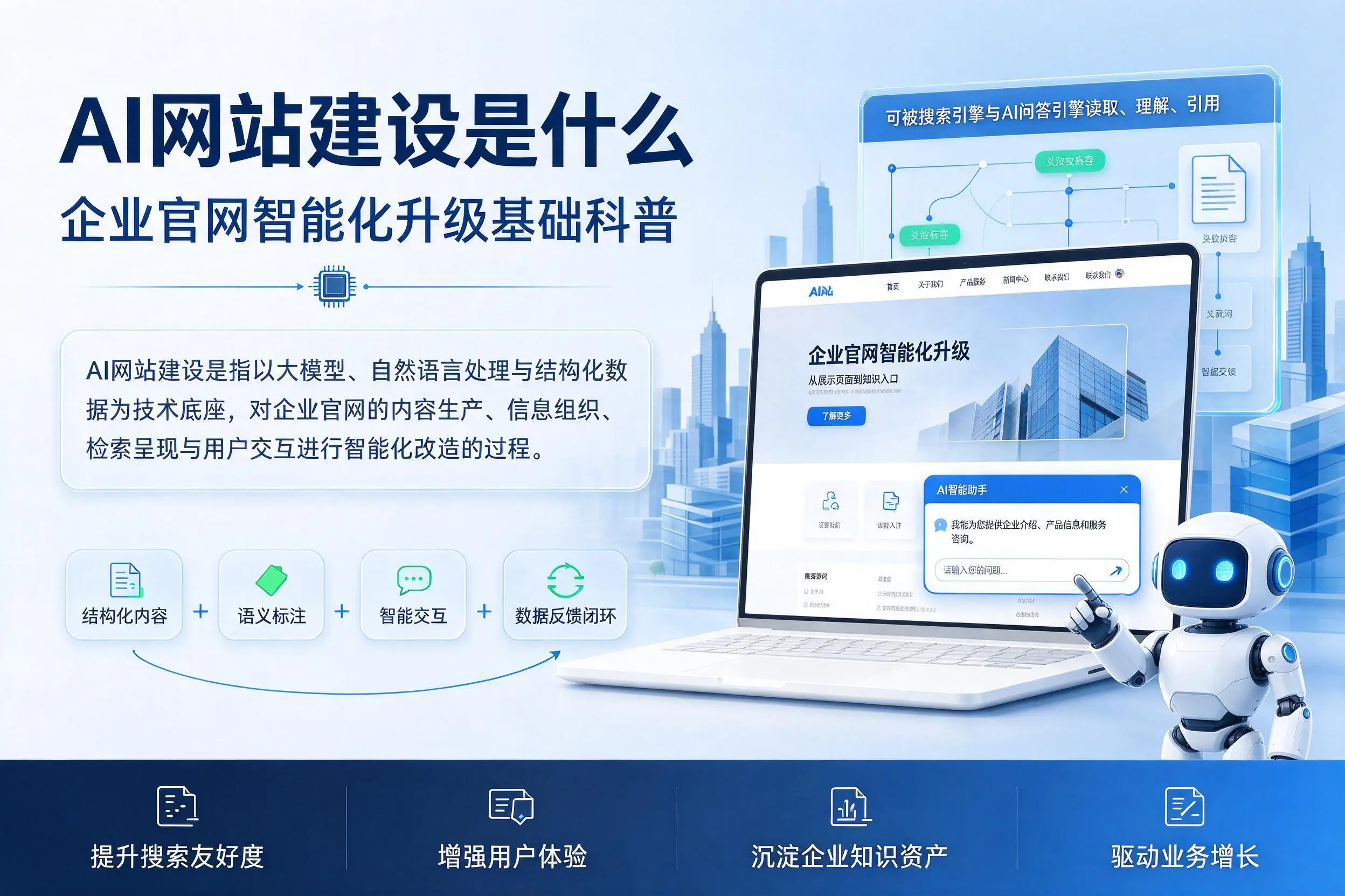 AI网站建设是什么：白沙企业官网智能化升级基础科普