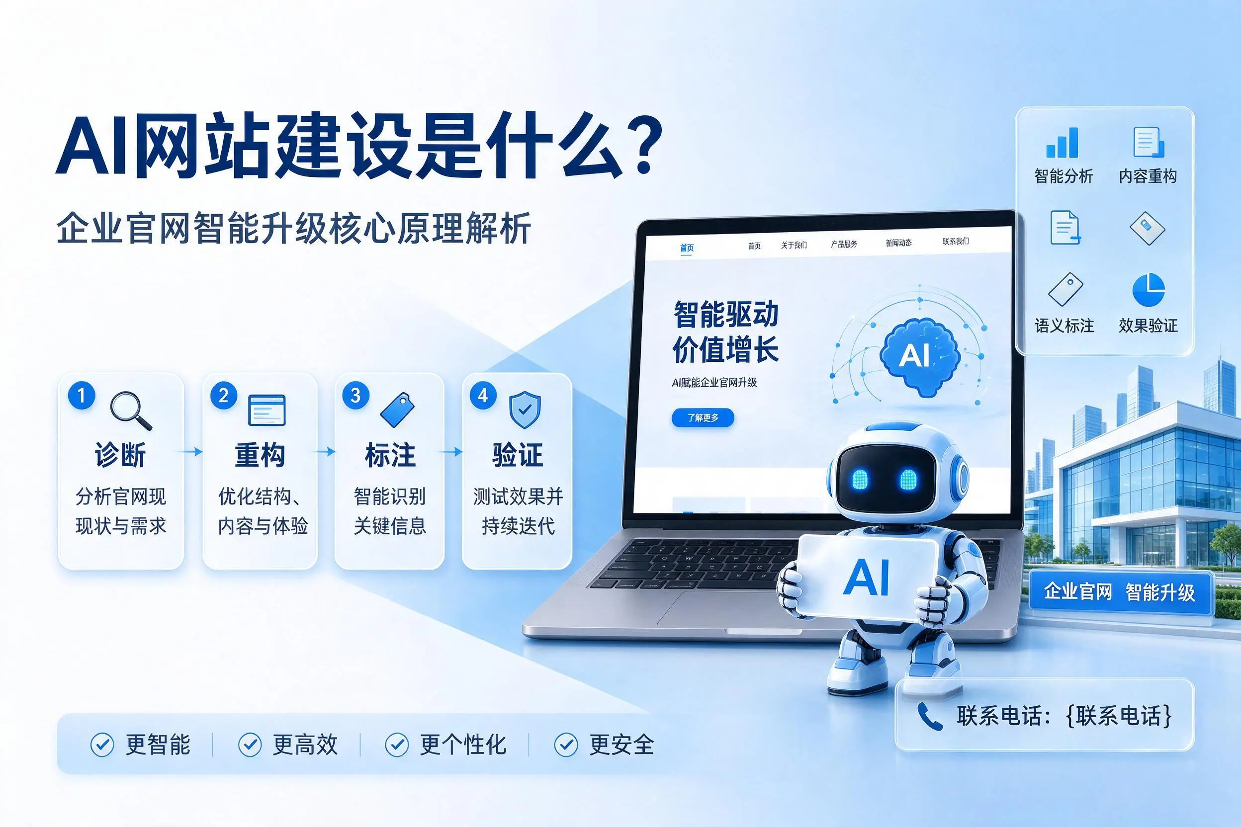 AI网站建设是什么？白沙企业官网智能升级核心原理解析