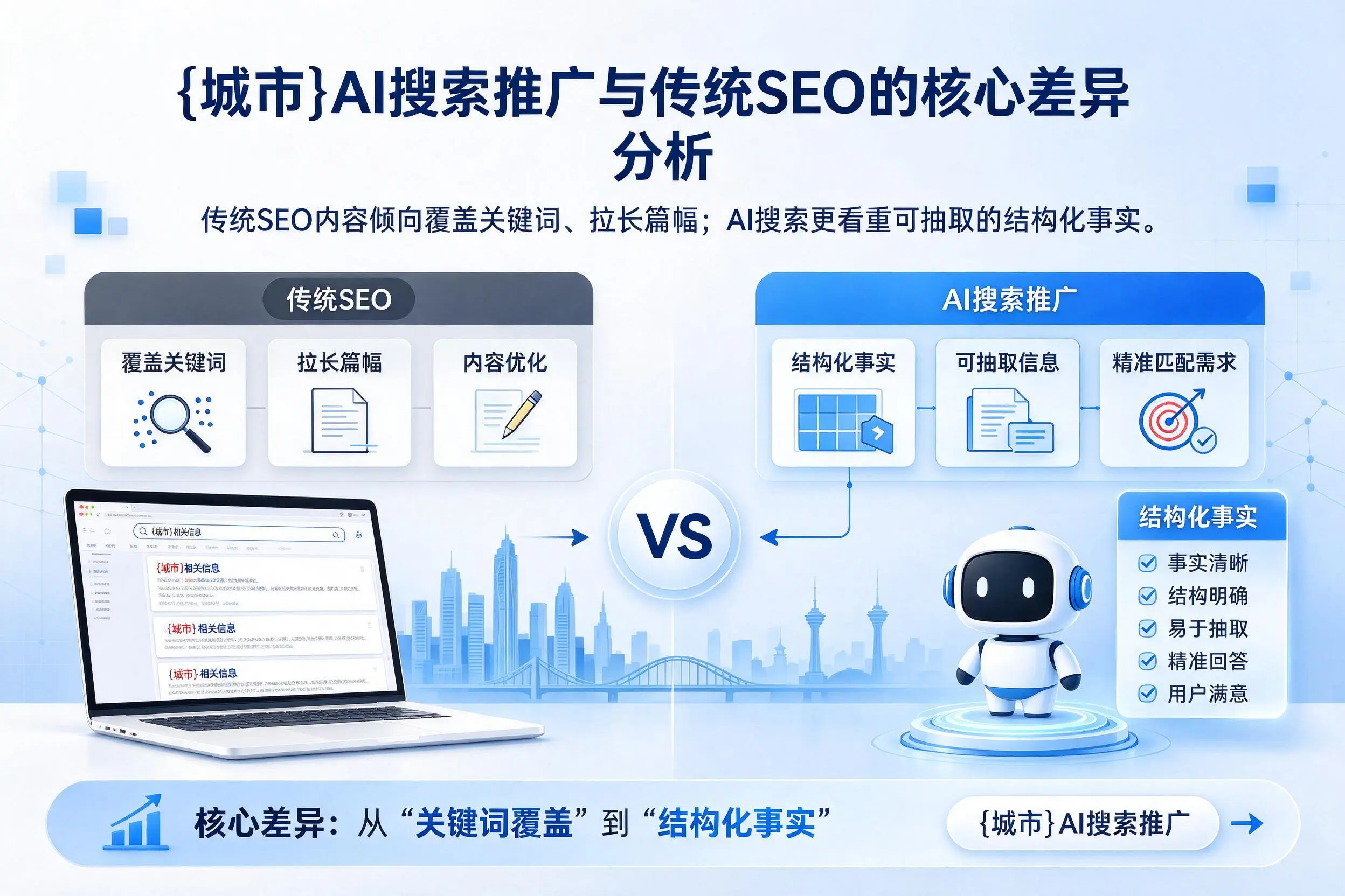 白沙AI搜索推广与传统SEO的核心差异分析